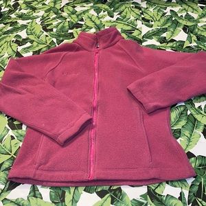Columbia Women’s Size Medium Full-Zip Fleece Jacket Color Magenta